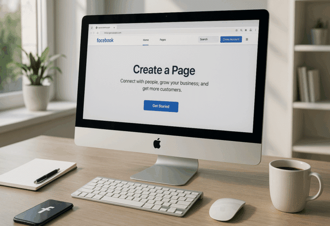 créer une page facebook